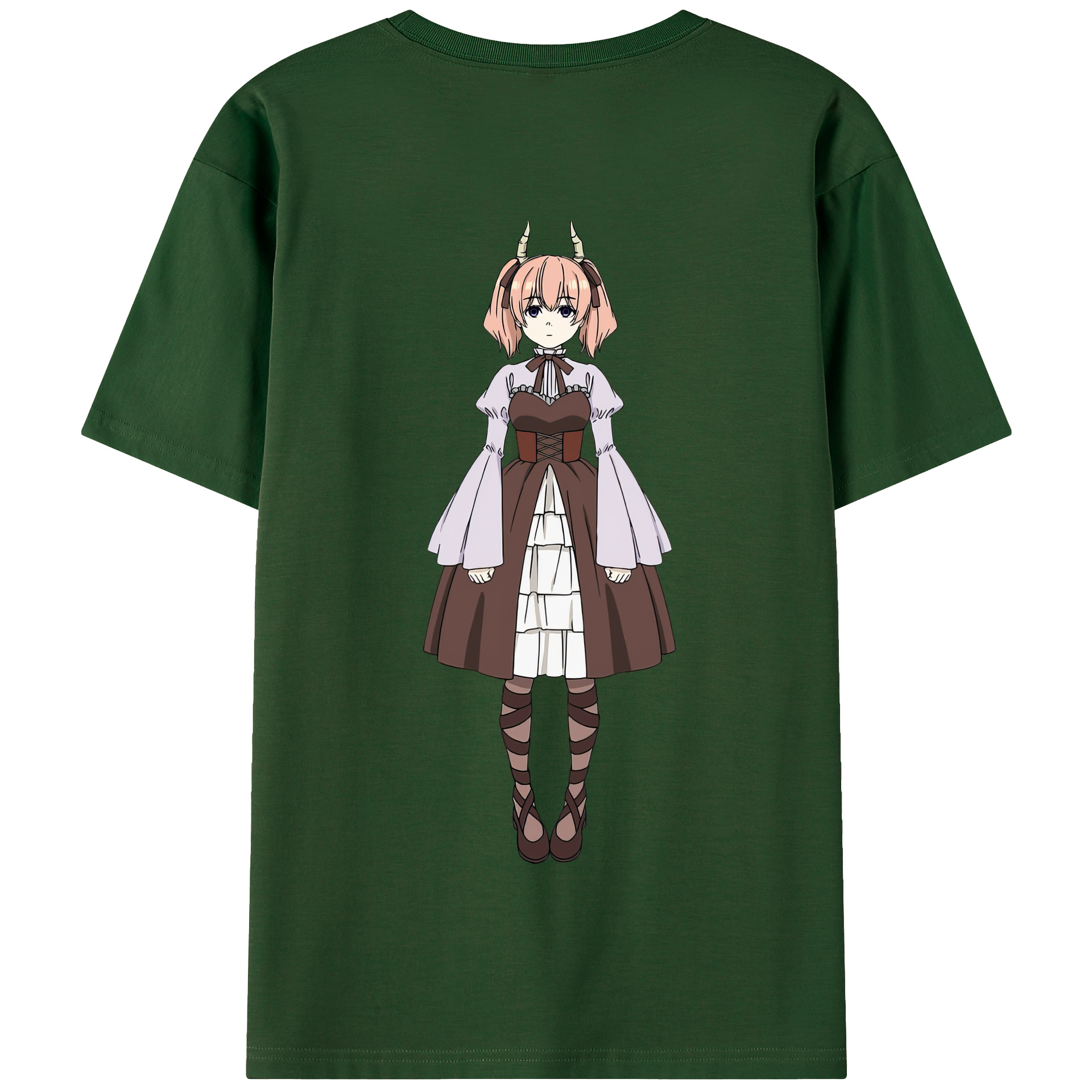 （画像用） 葬送のフリーレン Frieren 綿100％半袖Tシャツ（背面プリント）